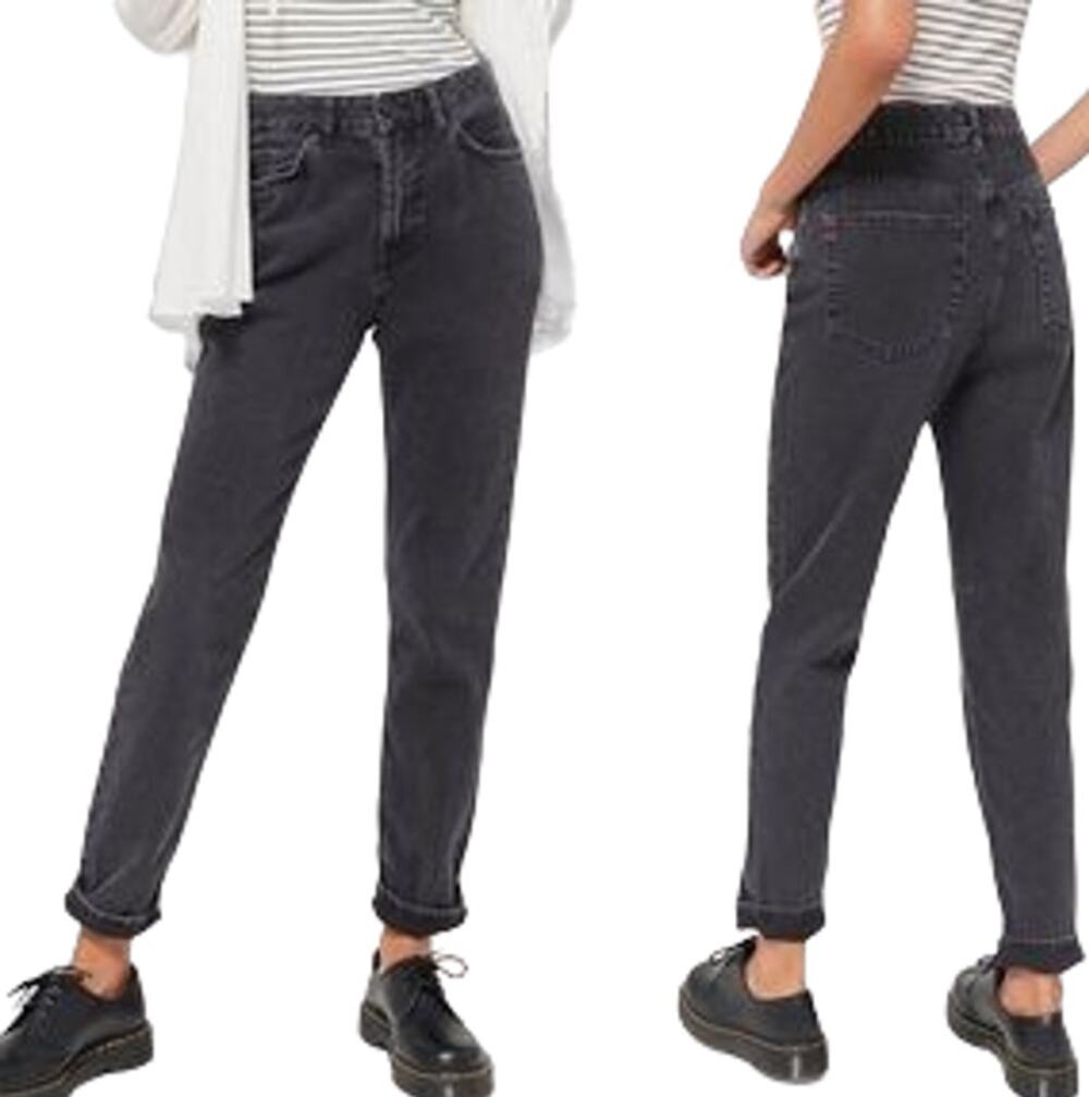 BDG Urban Outfitters Mom High Rise Jeans Vintage Black 100% Cotton SZ 26